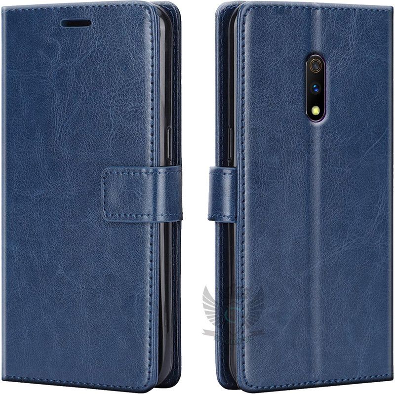 KING COVERS Flip Cover for Oppo K3| Inside TPU with Card Pockets | Wallet Stand | Magnetic Closure  (Blue, Hard Case, Pack of: 1)
