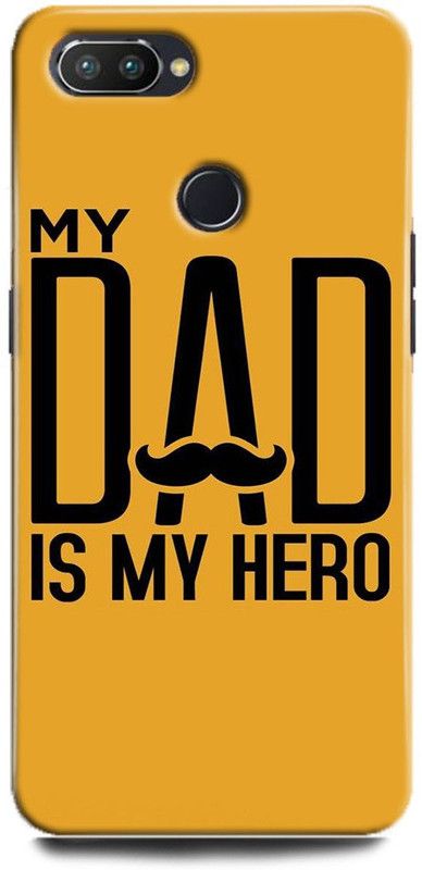 FIKORA Back Cover for OPPO F9/CPH1881 MY DAD IS MY HERO PRINTED  (Multicolor, Hard Case, Pack of: 1)