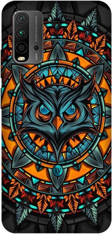 URCHIN Back Cover for Redmi 9 Power owl, illuminati owl, cool, tranding, bird, fire, fantacy  (Multicolor, Shock Proof, Pack of: 1)