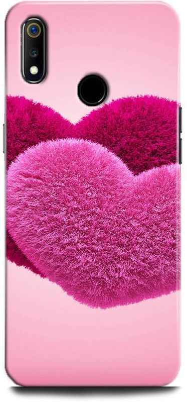 Afterglow Back Cover for Realme 3 HEARTS, LOVE HEARTS, LOVE, FOREVER  (Multicolor, Shock Proof, Pack of: 1)