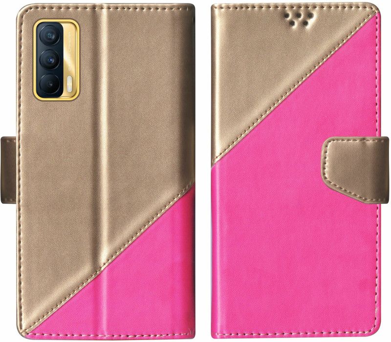 SBMS Flip Cover for Realme X7 5G Multicolor  (Pink, Shock Proof, Pack of: 1)