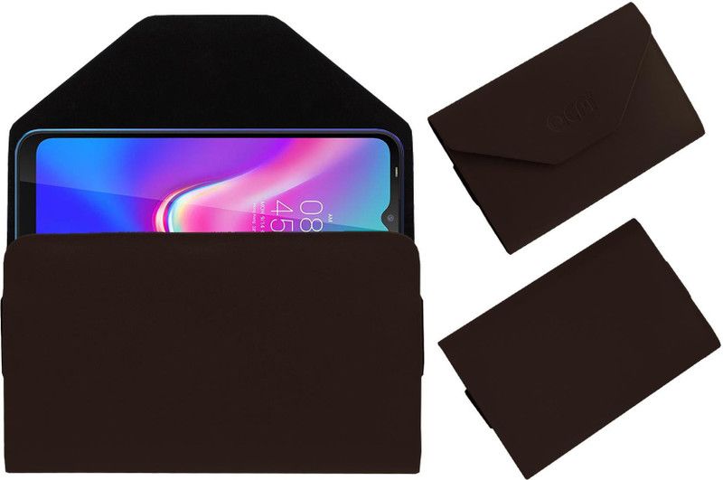 ACM Pouch for Tecno Spark 4 Lite  (Brown, Cases with Holder, Pack of: 1)