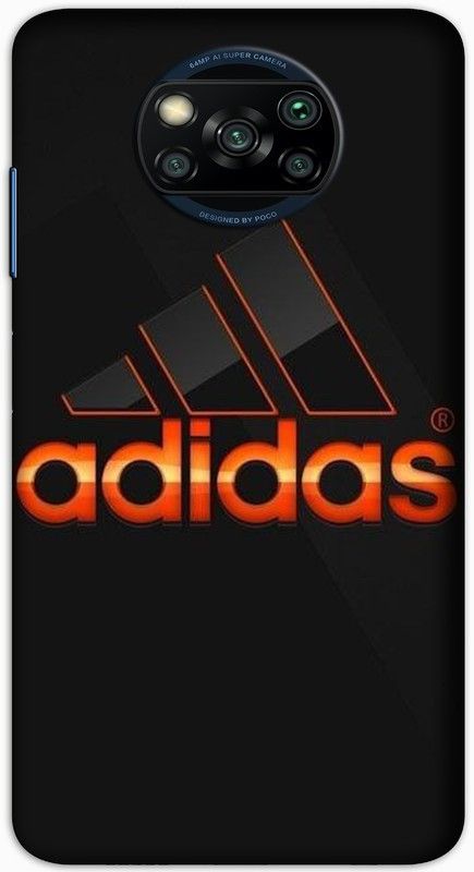 CROKIAN Back Cover for POCO X3 Adidas logo Back Cover  (Multicolor, Hard Case, Pack of: 1)