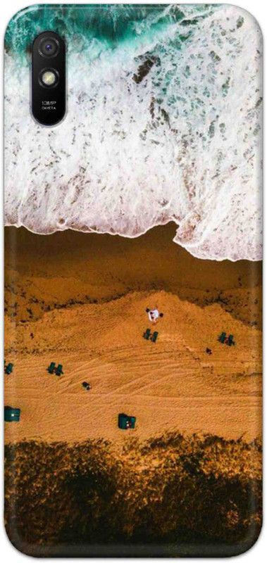 NDCOM Back Cover for Redmi 9i Ocean Beach Printed  (Multicolor, Hard Case, Pack of: 1)