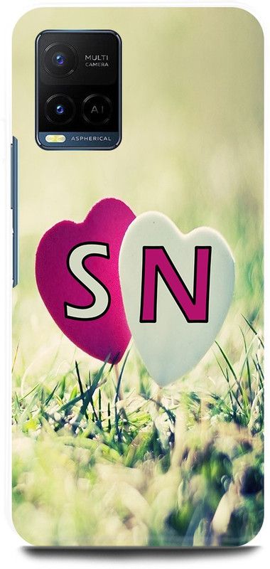 JUGGA Back Cover for Vivo Y21T, V2135, S LOVES N NAME,S NAME, N LETTER, ALPHABET,S LOVE N NAME  (Green, Hard Case, Pack of: 1)
