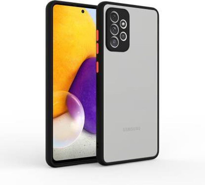 Bluei Back Cover for SAMSUNG A72  (Black, Shock Proof, Silicon)