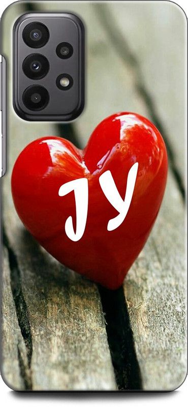 INDICRAFT Back Cover for SAMSUNG Galaxy A23 J Y, J LOVES Y, NAME, ALPHABET, JY LOVE, HART, BLUE  (Multicolor, Shock Proof, Pack of: 1)