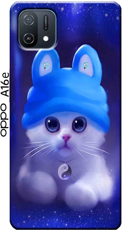 stroxy Back Cover for Oppo A16e 2831  (Multicolor, 3D Case, Silicon, Pack of: 1)
