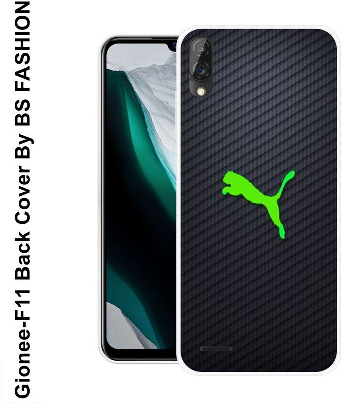 BSRAJ Back Cover for Gionee F11  (Black, Green, Silicon)