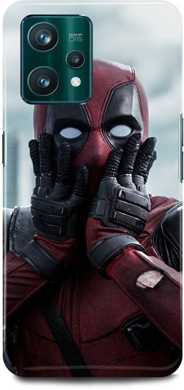 FIKORA Back Cover for Realme 9 Pro 5G, DEADPOOL, FUNNY, MARVEL, SUPER, HERO  (Red, Hard Case, Pack of: 1)