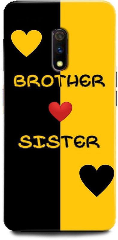 Afterglow Back Cover for Realme X BROTHER, SISTER, MOTHER, LIFE LINE BROTHER SISTER, LOVE, QUOTES  (Multicolor, Shock Proof, Pack of: 1)