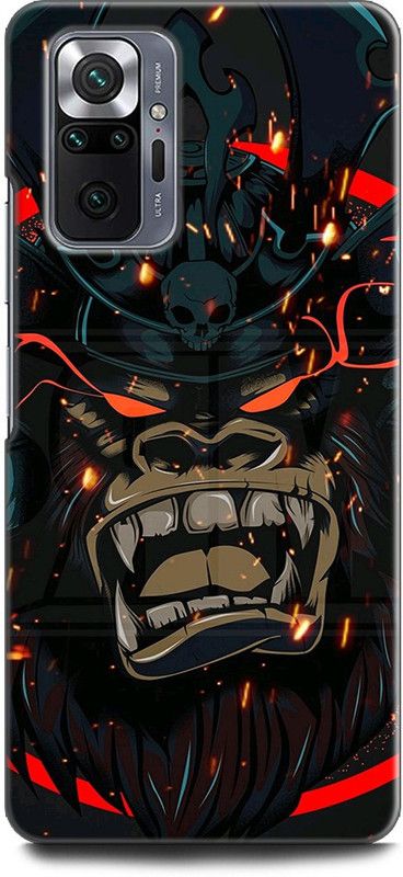 KEYCENT Back Cover for REDMI Note 10 Pro GORILLA, DEMON, ANGRY, MONKEY, ART, ABSTRACT, TEXTURE  (Multicolor, Pack of: 1)