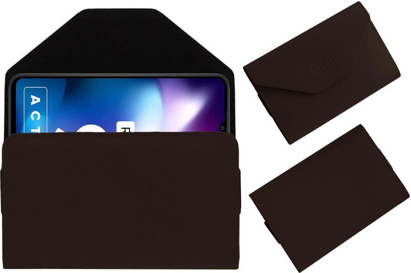 ACM Pouch for Redmi 9 Activ  (Brown, Cases with Holder, Pack of: 1)