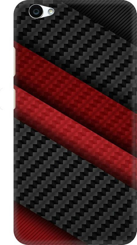 Coberta Case Back Cover for Vivo Y69 Back Cover  (Red, Black, Pack of: 1)