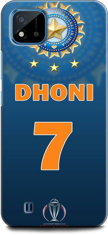 KEYCENT Back Cover for Realme C11 2021, RMX3231 MAHENDRA SINGH DHONI, CRICKETER, PLAYER, SPORTS, JERSEY  (Multicolor, Pack of: 1)