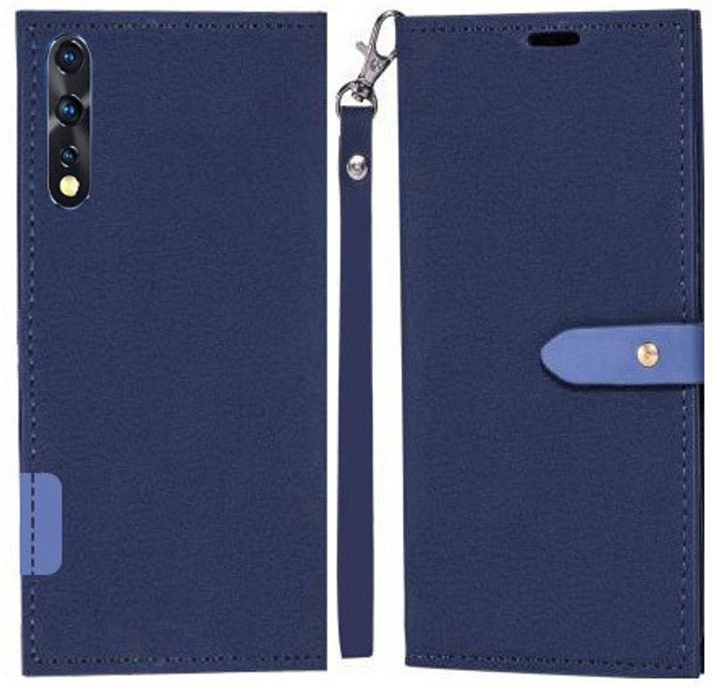YAYAVAR Flip Cover for Vivo Z1x  (Blue, Grip Case, Pack of: 1)