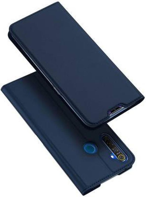 Elica Wallet Case Cover for Realme 5i  (Blue, Grip Case, Pack of: 1)