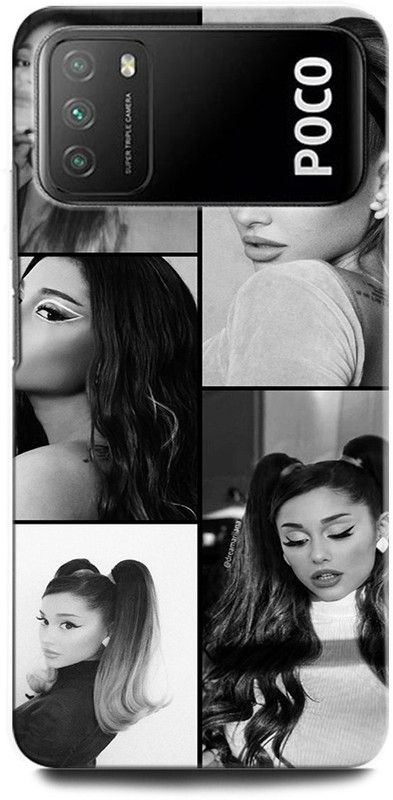 INTELLIZE Back Cover for POCO M3 MZB087AIN ARIANA, ARIANA GRADE, RADOSLAVB, SINGER, AMERICAN, ACTRESS  (Multicolor, Hard Case, Pack of: 1)