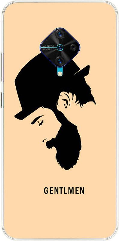 mobom Back Cover for Vivo S1 Pro  (Black, Beige, Dual Protection, Silicon, Pack of: 1)