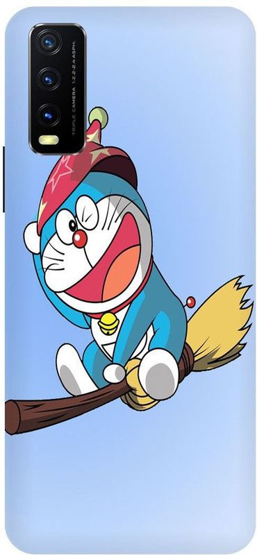 Zaplab Back Cover for Vivo Y20A, V2052, Doraemon Cartoons Printed Back Cover  (Multicolor, Hard Case, Pack of: 1)