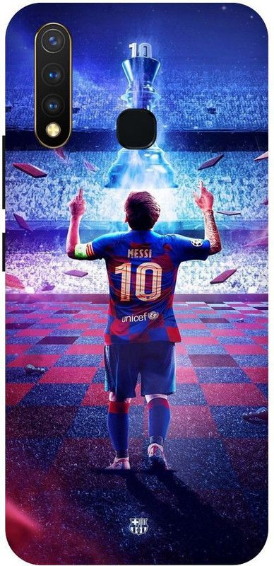 THE NARAYANA COLLECTIONS Back Cover for VIVO U20-LIONEL,MESSI,FOOTBALL,SPORTS  (Multicolor, Hard Case, Pack of: 1)