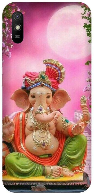 3D U PRINT Back Cover for Redmi 9i ,MZB0817IN,MZB080UIN ,MZB0814IN Ganesh Ji,Gabpati,bapa  (Multicolor, Waterproof, Pack of: 1)