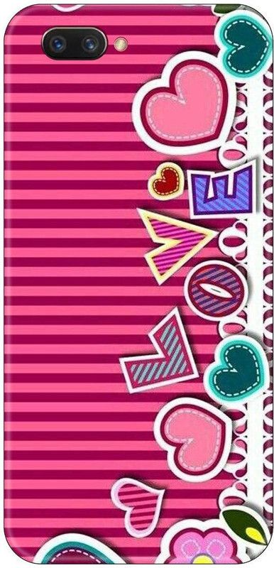 Smutty Back Cover for Realme C1, A1603 - Love Print  (Multicolor, Hard Case, Pack of: 1)