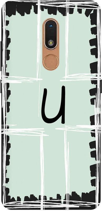Vaultart Back Cover for Nokia C3  (Black, Green, Dual Protection, Silicon, Pack of: 1)