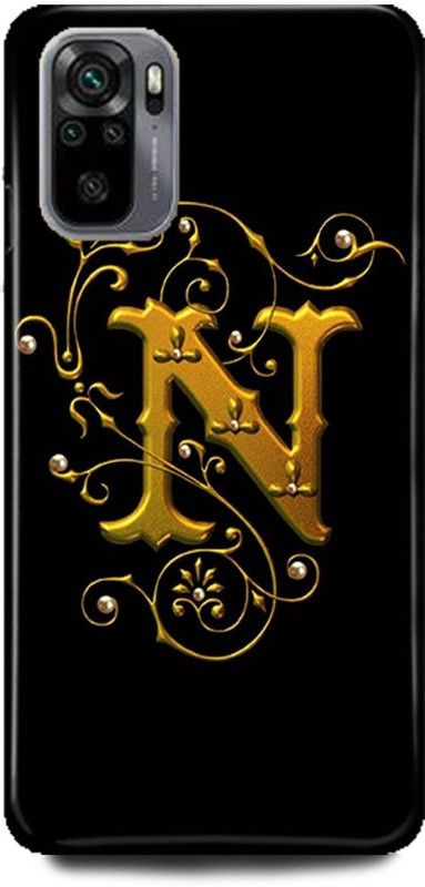 Ignite Back Cover for REDMI Note 10, N NAME BACK COVER NAME WITH N N NAME N LETTER N N LETTER N ALPHABET  (Multicolor, Hard Case, Pack of: 1)