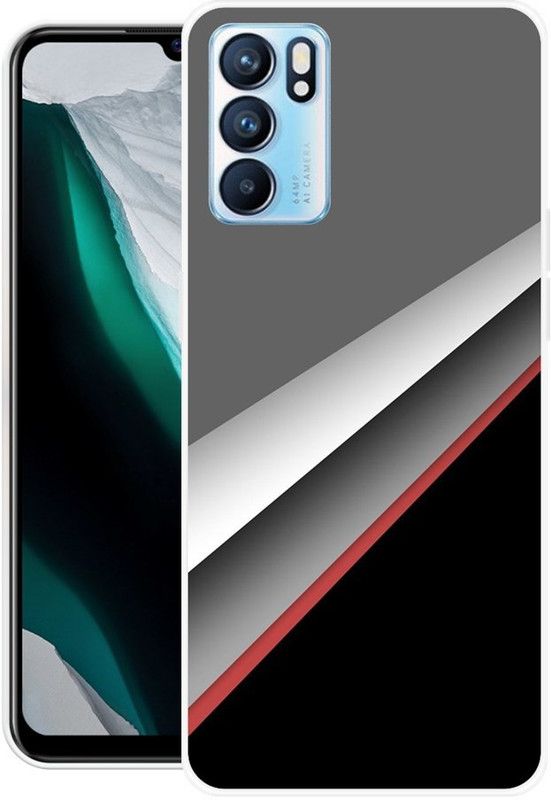 Krtagy Back Cover for Oppo Reno6 5G  (Multicolor, Dual Protection, Silicon, Pack of: 1)