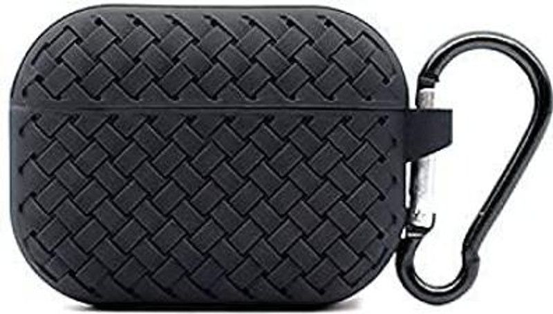ALMOC Front & Back Case for Apple Airpods Pro 2nd Generation  (Black, Shock Proof, Silicon, Pack of: 1)