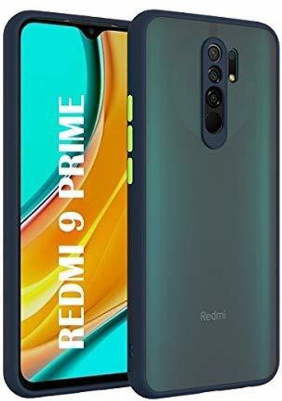 MobiLooks Back Cover for Redmi 9 Prime  (Blue, Dual Protection, Pack of: 1)