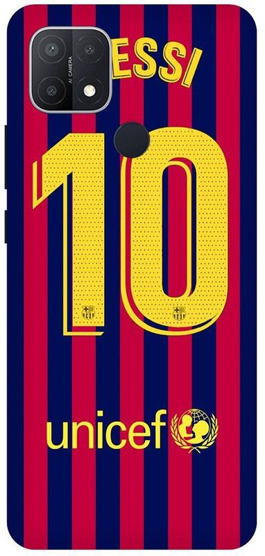 PICHKU Back Cover for OPPO A15s-CPH2179-LIONEL,MESSI,ARGENTINA,CUP,10,LIONE,FOOTBALL,BARCELONA,JERSEY,SPORTS  (Multicolor, Pack of: 1)
