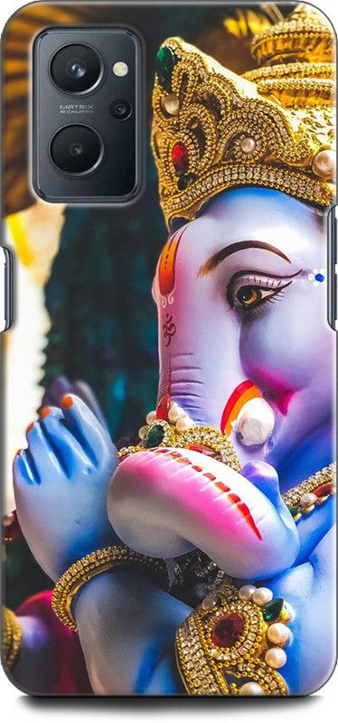 INDICRAFT Back Cover for OPPO A96, CPH2333 GANESH JI, GANPATI, LORD GANESHA, GOD  (Multicolor, Shock Proof, Pack of: 1)