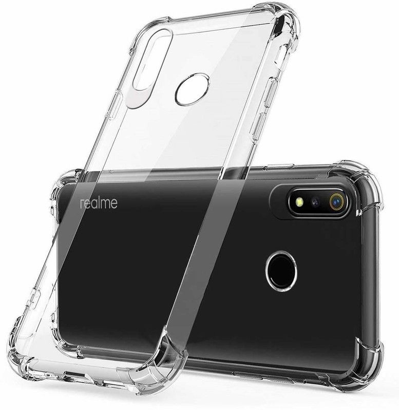 YECALA Back Cover for Realme 3 Pro  (Transparent, Shock Proof, Silicon)