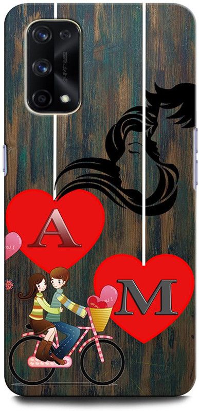 ORBIQE Back Cover for Realme X7 Pro AM, A LOVE M, M LOVE A, A LETTER, M LETTER, AM NAME  (Multicolor, Hard Case, Pack of: 1)