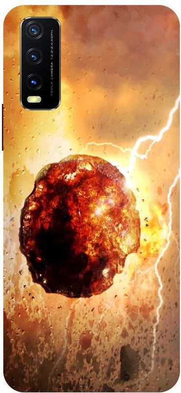 Bluvver Back Cover for Vivo Y12s, V2033, Printed Abstract Nature Back Cover  (Multicolor, Hard Case, Pack of: 1)