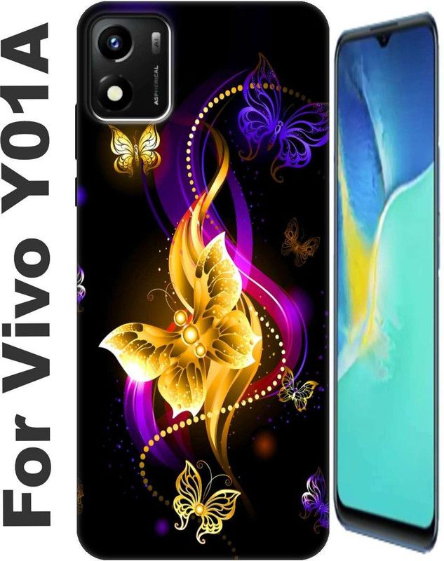 RDcon Back Cover for Vivo Y01A 2584  (Silver, Shock Proof, Silicon, Pack of: 1)