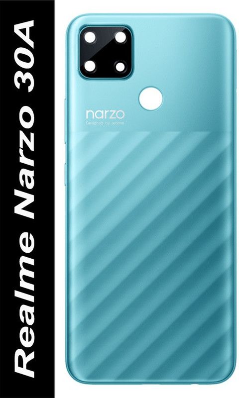 Unique4Ever Realme 30A Back Panel  (Laser Blue)