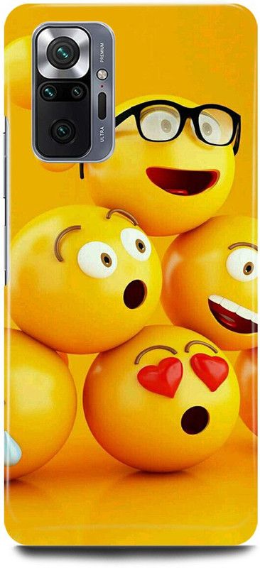 JUGGA Back Cover for Redmi Note 10 Pro, YELLOW, EMOJI, CARTOON  (Yellow, Hard Case, Pack of: 1)