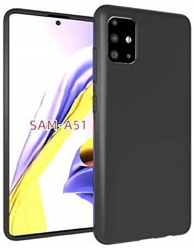 ROYALBASE Back Cover for Samsung Galaxy A51  (Black, Grip Case, Silicon, Pack of: 1)