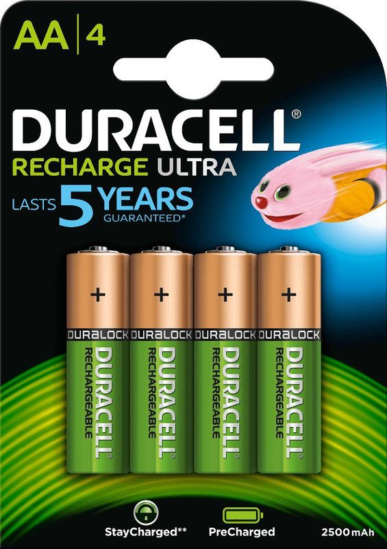 DURACELL Pack of 4 RECHARGE ULTRA AA NiMH 2500mAh/1.2V Battery  (Pack of 4)