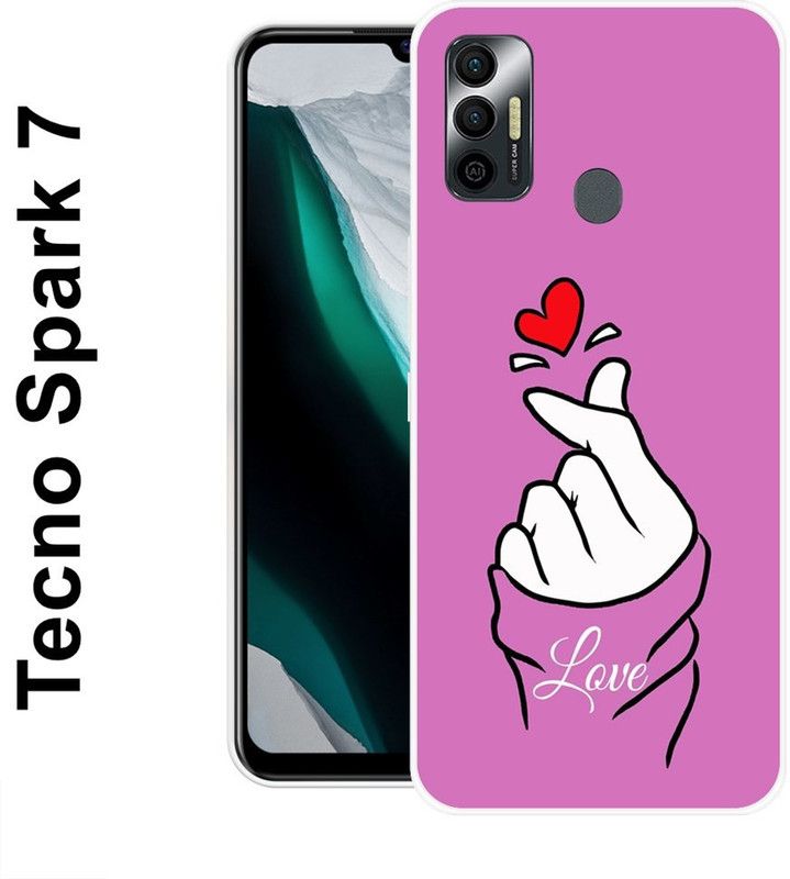 SHIVKUDI Back Cover for Tecno Spark 7, Tecno Spark 7T  (Multicolor, Grip Case, Silicon)