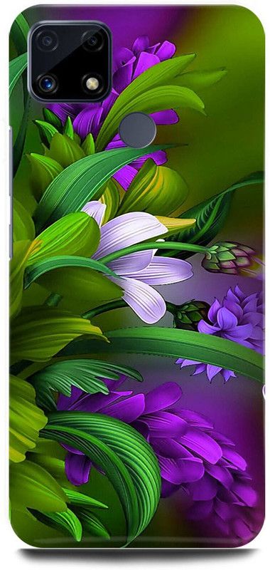 FRONK Back Cover for Realme C25s, RMX3197, GREEN, LEAF, NATURE, FLOWER, GRAPHIC  (Green, Hard Case, Pack of: 1)