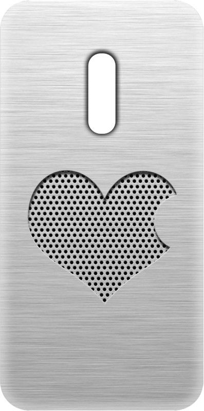 Smutty Back Cover for OPPO Reno, CPH1917 - Silver Heart Print  (Multicolor, Hard Case, Pack of: 1)
