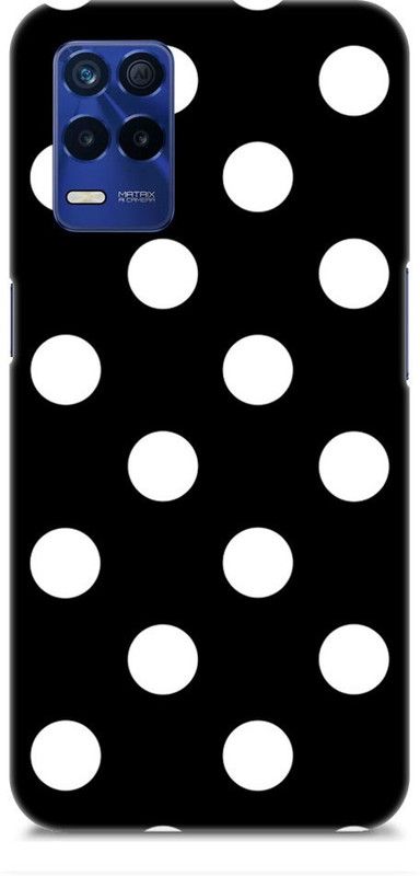 Chiraiyaa Back Cover for realme 8s 5G  (Black, White, Hard Case)