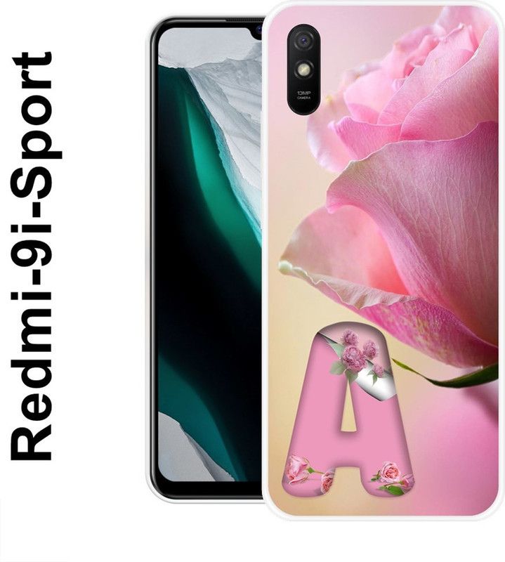 BAGRA Back Cover for Redmi 9i Sport  (Pink, White, Grip Case, Silicon)