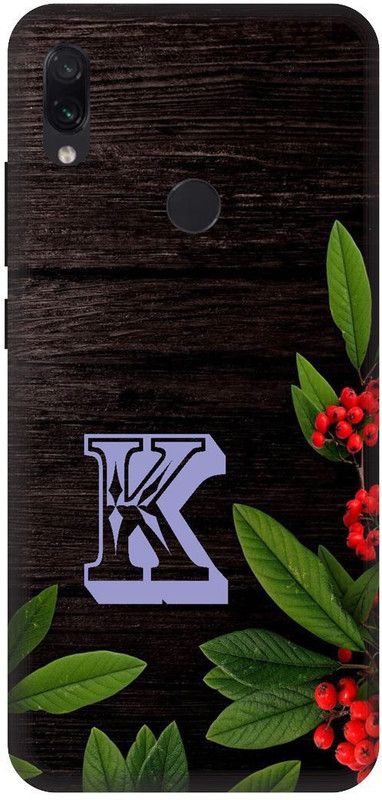 SSMORYA Back Cover for Mi Redmi Note 7, Note 7 Pro K Text Printed Back Cover  (Multicolor, Waterproof, Pack of: 1)