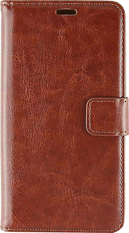 Shopsji Flip Cover for Samsung J2 Pro, Original Vintage Flip Cover for Samsung J2 Pro, Wallet Flip Cover for J2 Pro  (Brown, Anti-radiation, Pack of: 1)