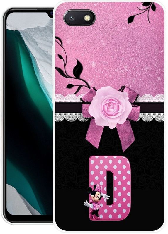 BLUEBUG Back Cover for Mi Redmi 6A  (Black, Pink, Grip Case, Silicon, Pack of: 1)